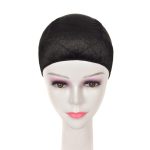 Wig Grip Cap 2-in-1 Adjustable Comfortable Velvet Wigs Cap for Lace Frontals and Wigs,Silk ice Wig Cap (Black)