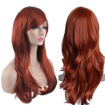28 inch Fashion Wigs Long Wavy Curly Hair  Wig (Brown)