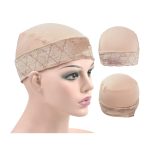 Wig Grip Cap for Women Wig Grip Bands with Cap 2-in-1 Adjustable Comfortable Wig Caps for Lace Front Wig (Beige)
