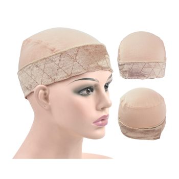 Wig Grip Cap for Women Wig Grip Bands with Cap 2-in-1 Adjustable Comfortable Wig Caps for Lace Front Wig (Beige)