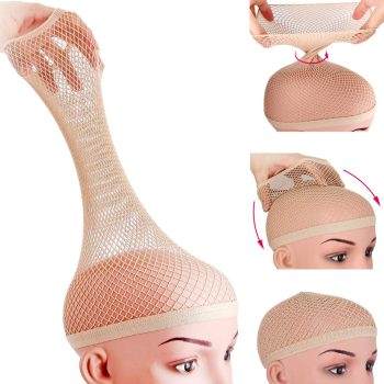 Wig Caps for Women, Hair Net for Wig, Mesh Wig Cap for Long Hair, Natural Nude, 2 Pieces