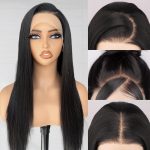 Synthetic Lace Front Wig,13x4 Lace Wig Pre-Plucked Long Straight Glueless  Black Wigs For Black Women 26inch Ready to Wear Wigs Beginner Friendly